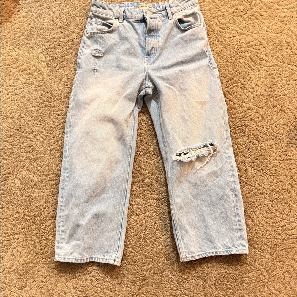 Deep Trance Low Rise Barrel Jeans